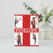 Carte Postale Bonbons de Noël Saupoudrer 4 Photo Collage (Debout devant)