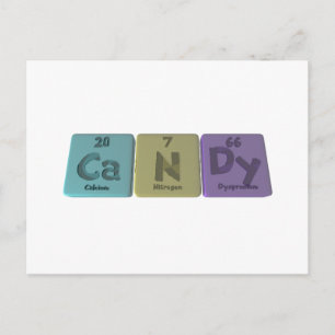 Carte Postale Bonbons en azote de calcium Dysprodium