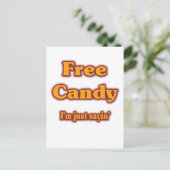 Carte Postale Bonbons gratuits (Debout devant)