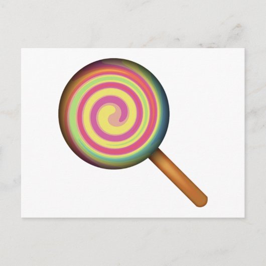 Carte Postale Bonbons Lollipop - Emoji (Devant)