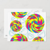 Carte Postale bonbons rétro (Devant / Derrière)