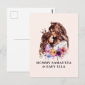 Carte Postale Bond adorable maman et fille (8) (Devant / Derrière)