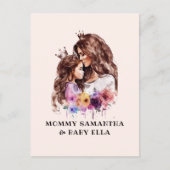 Carte Postale Bond adorable maman et fille (8) (Devant)