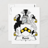 Carte Postale Bond Family Crest (Devant / Derrière)