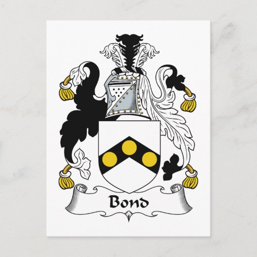 Carte Postale Bond Family Crest (Devant)