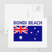 Carte Postale BONDI BEACH Australie T-shirts et produits (Devant / Derrière)