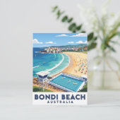 Carte Postale Bondi Beach Australie Voyages (Debout devant)