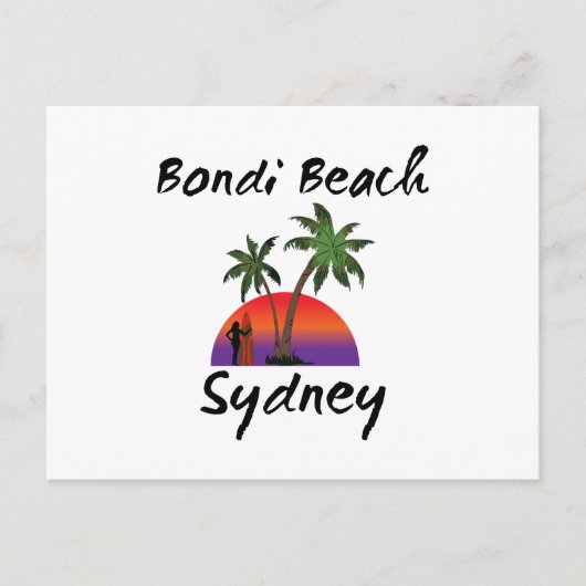 Carte Postale bondi beach sydney (Devant)