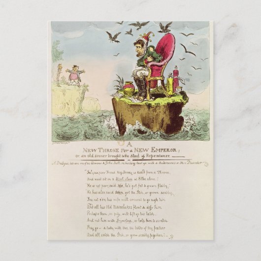 Carte Postale Boney's Elba Chair, publié par S. Knight (Devant)