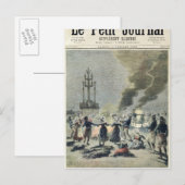 Carte Postale Bonfires allumé pour célébrer le solstice d'été à (Devant / Derrière)