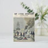 Carte Postale Bonfires allumé pour célébrer le solstice d'été à (Debout devant)