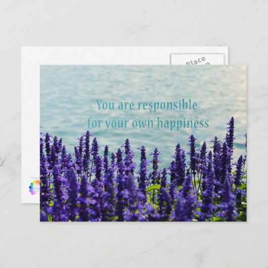 Carte Postale Bonheur (Devant / Derrière)