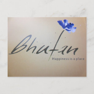 Carte Postale bonheur bhoutan
