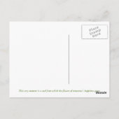 Carte postale Bonheur de demain (fleurs) (Dos)