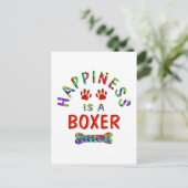 Carte Postale Bonheur des Boxers (Debout devant)