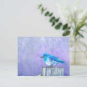 Carte Postale Bonheur d'oiseau bleu (Debout devant)