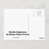 Carte Postale Bonheur double (Dos)
