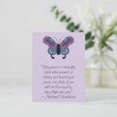 Carte postale Bonheur papillon Nathaniel Hawthorne (Debout devant)