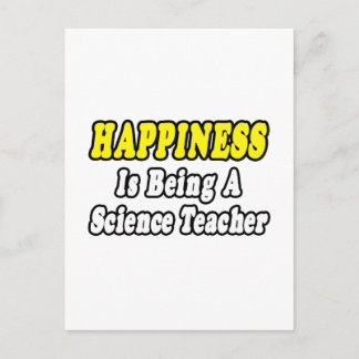 Carte Postale Bonheur...Professeur de sciences