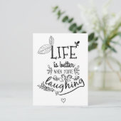 Carte Postale Bonheur, Succès, Attitude, Bonjour Motivation (Debout devant)