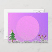 Carte Postale Bonhomme de neige (Devant / Derrière)