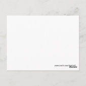 Carte Postale Bonhomme de neige (Dos)