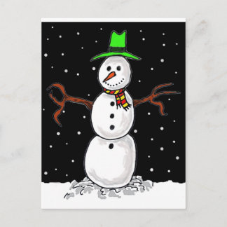 Carte Postale Bonhomme de neige