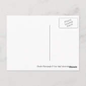 Carte Postale Bonhomme de neige (Dos)