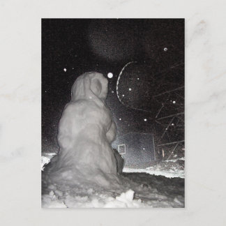 Carte Postale bonhomme de neige