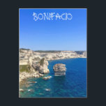 Carte Postale Bonifacio<br><div class="desc">Les falaises et le rocher "grain de sable" de Bonifacio,  Corse</div>