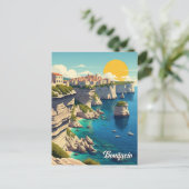 Carte Postale Bonifacio Corse France Voyage (Debout devant)