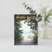 Carte Postale Bonita Beach, Floride chemin d'entrée de plage pho (Debout devant)