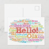 Carte Postale Bonjour (Devant / Derrière)