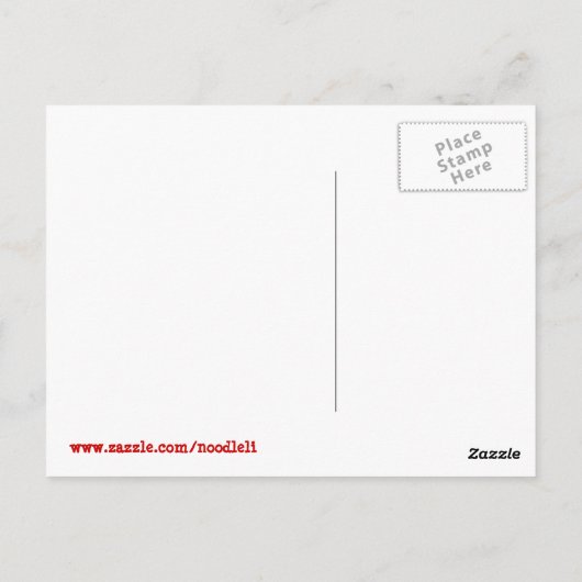 Carte Postale Bonjour ! (Dos)