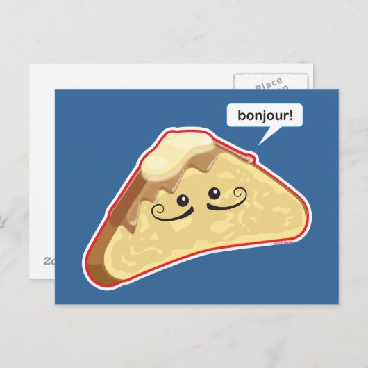 Carte Postale Bonjour ! (Devant / Derrière)