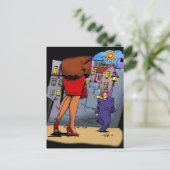 Carte Postale Bonjour (Debout devant)