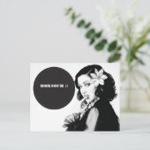 Carte postale Bonjour (Debout devant)