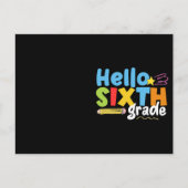 Carte Postale Bonjour 6e année Équipe 6e année Vibes Première jo (Devant)