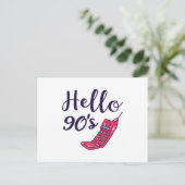 Carte Postale Bonjour 90s Cellphone (Debout devant)