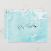 Carte Postale Bonjour ami (Devant / Derrière)