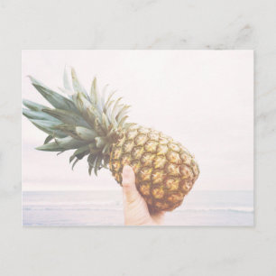 Carte Postale Bonjour ananas