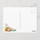 Carte Postale Bonjour automne (Dos)