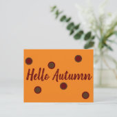 Carte Postale Bonjour automne (Debout devant)