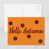 Carte Postale Bonjour automne (Devant / Derrière)