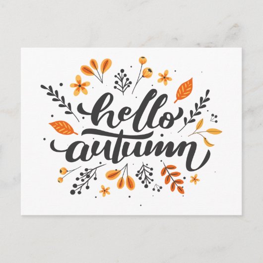 Carte postale Bonjour Automne (Devant)