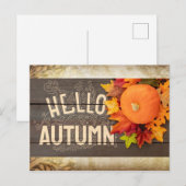 Carte Postale Bonjour automne (Devant / Derrière)