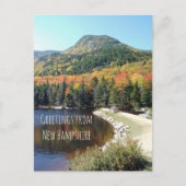 Carte Postale Bonjour Automne Du New Hampshire (Devant)