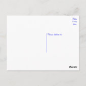 Carte Postale Bonjour Basset Hound Chien Chien Chien Bleu Penser (Dos)