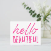 Carte Postale Bonjour belle (Debout devant)