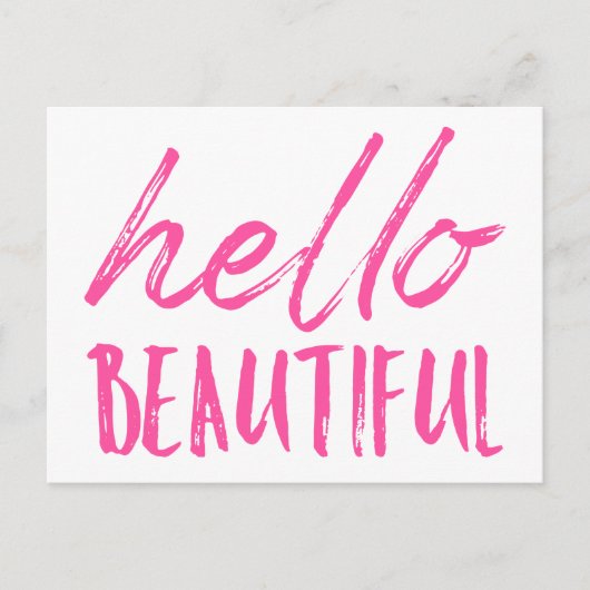 Carte Postale Bonjour belle (Devant)